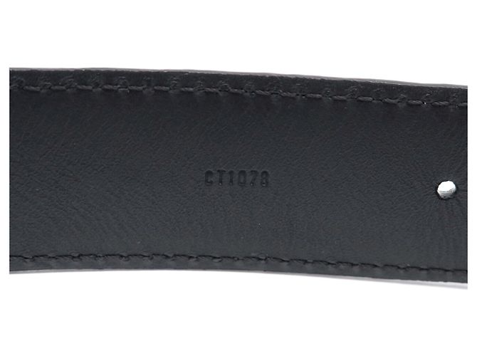 CINTURÃO LOUIS VUITTON FIVELA TRUNK DOURADA E COURO DE PYTHON BEGE T85 - vista 8