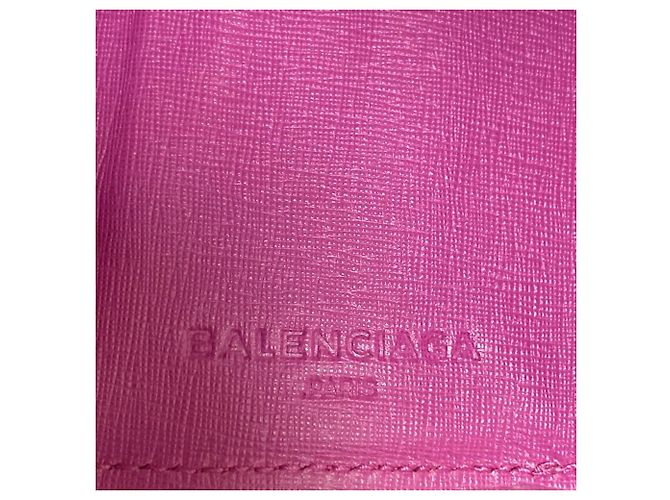 Portafoglio Tri-fold Papier Balenciaga Rosa - vista 9