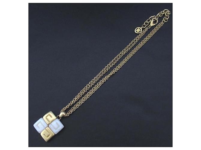 Collana in pietra con logo 4G Givenchy D'oro Metallico - vista 3