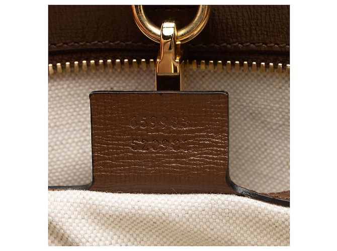 Gucci GG Supreme Retro Piccola Tote Marrone Beige - vista 6