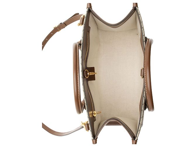 Gucci GG Supreme Retro Piccola Tote Marrone Beige - vista 7