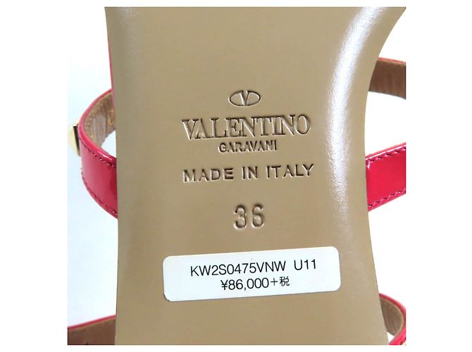 Rockstud Lackleder-Sandalen von Valentino Garavani Pink - Ansicht 12
