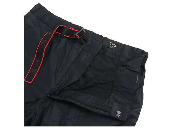 Fendi FB0741 AHV5 Baumwollhose Schwarz - Ansicht 3