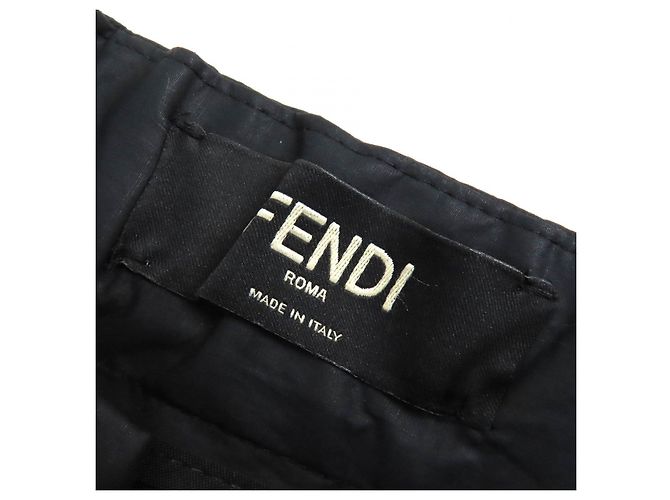 Fendi FB0741 AHV5 Baumwollhose Schwarz - Ansicht 7