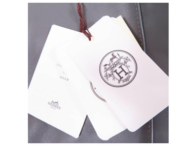 Hosen aus Lammleder von Hermès Grau - Ansicht 12