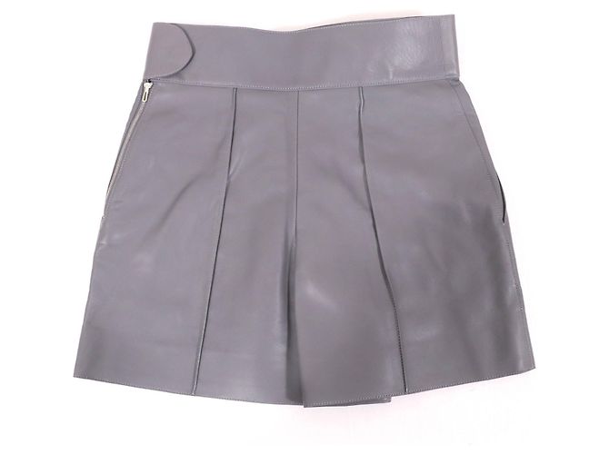 Hosen aus Lammleder von Hermès Grau - Ansicht 2