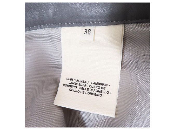 Hosen aus Lammleder von Hermès Grau - Ansicht 9
