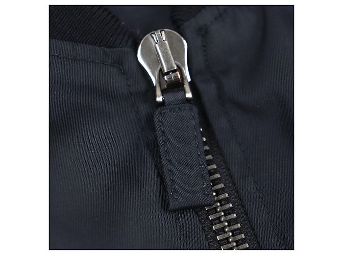 Chaqueta bomber Prada Re-Nylon de nailon Negro - vista 7