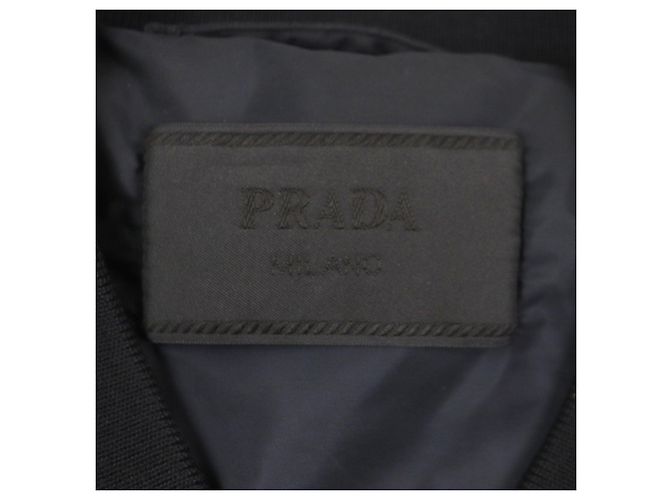 Chaqueta bomber Prada Re-Nylon de nailon Negro - vista 9