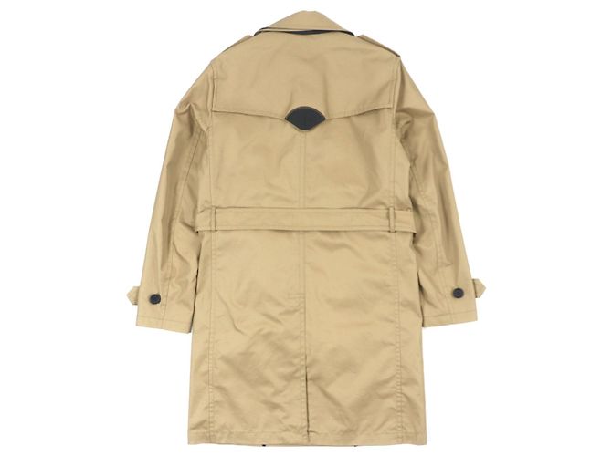Abrigo trench de cuero de cordero y algodón Coach F33778 Beige Camello - vista 3
