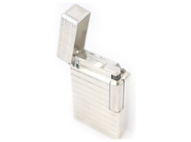 Autre Marque Dupont Linea 1 Lunga Quadrata Accessori per Fumare Accendino Argento - vista 4