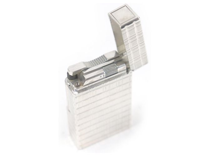 Autre Marque Dupont Linea 1 Lunga Quadrata Accessori per Fumare Accendino Argento - vista 5