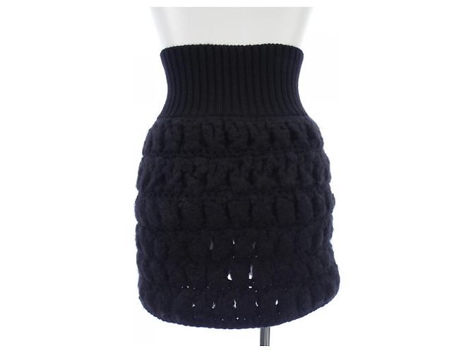 Falda de mezcla de cachemira Chanel Negro - vista 2