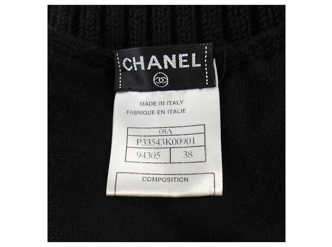 Falda de mezcla de cachemira Chanel Negro - vista 3