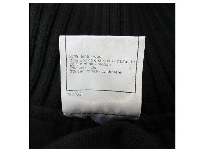 Falda de mezcla de cachemira Chanel Negro - vista 4