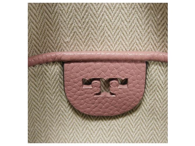 Borsa a Spalla McGraw Camera in Pelle Granulata Tory Burch Rosa - vista 5