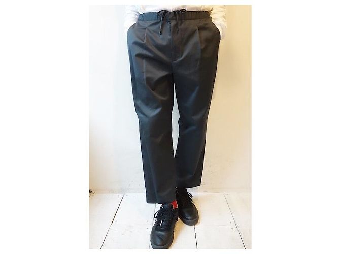 Autre Marque Pantaloni corti affusolati in cotone VAINL ARCHIVE EASY-PT-F Grigio - vista 9