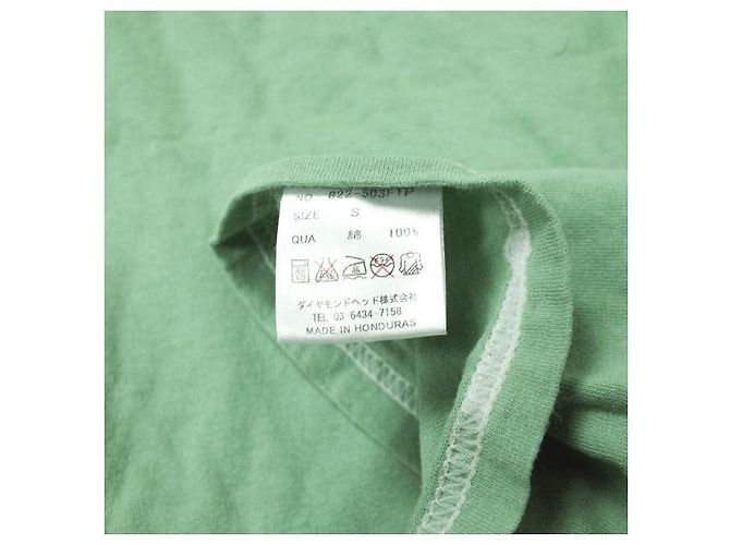 Autre Marque Camiseta FRUIT OF THE LOOM de algodón con bolsillo y cuello redondo Verde - vista 7