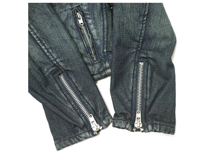 Autre Marque D-ID BIKER JACKET Denim Jacket Blue - view 5