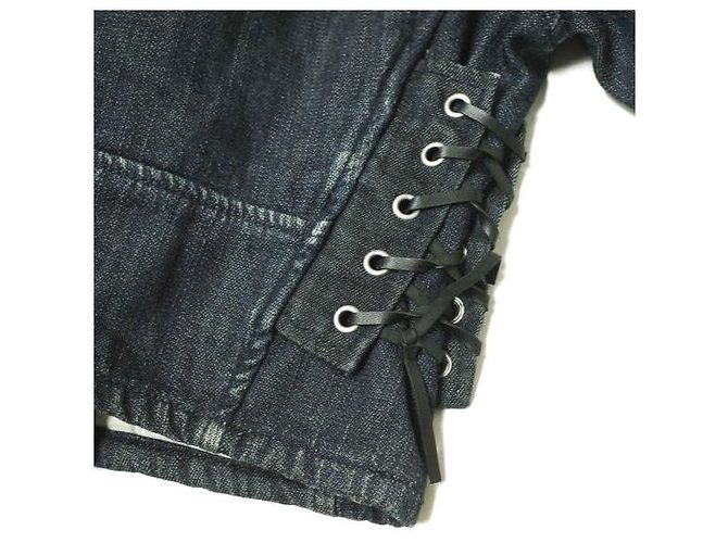 Autre Marque D-ID BIKER JACKET Denim Jacket Blue - view 6