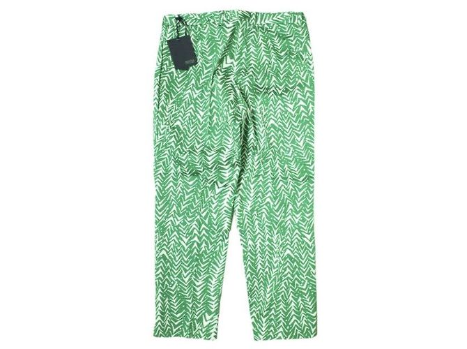 Autre Marque Pantalones de algodón stretch INCOTEX HIGH COMFORT Verde - vista 2