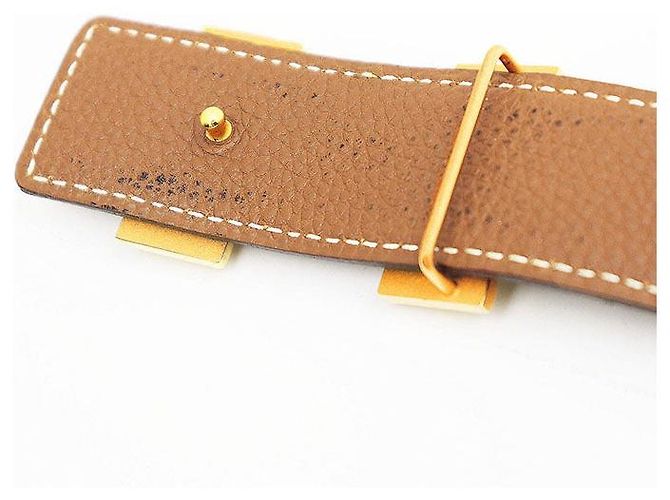 Cinturón Trillon de Box Calf Constance 80 de Hermès Castaño Negro - vista 4