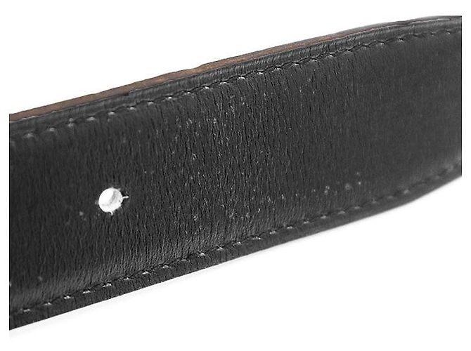 Cinturón Trillon de Box Calf Constance 80 de Hermès Castaño Negro - vista 5