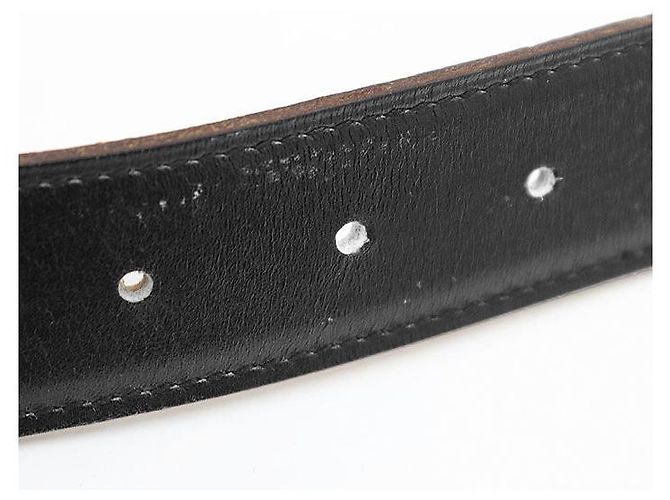 Cinturón Trillon de Box Calf Constance 80 de Hermès Castaño Negro - vista 6