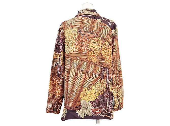 Chaqueta de seda Cave Vin de Hermès Púrpura - vista 7