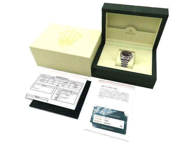 Rolex Datejust Au750 Edelstahl Schwarz - Ansicht 12