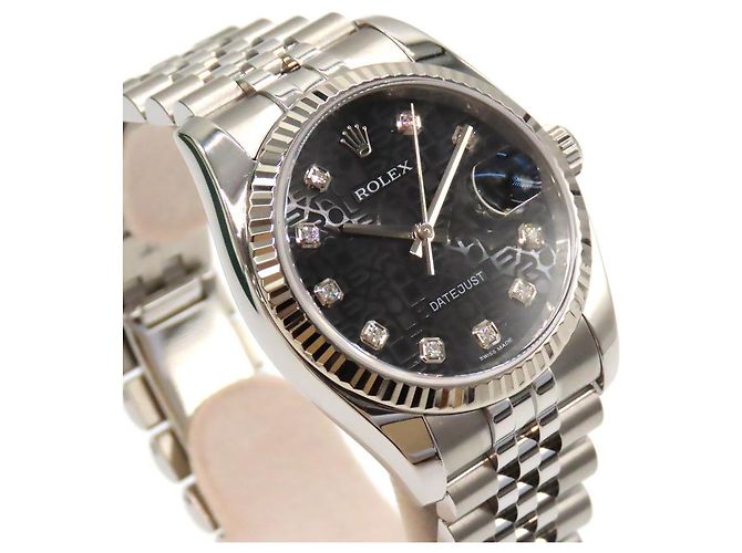 Rolex Datejust Au750 Edelstahl Schwarz - Ansicht 3