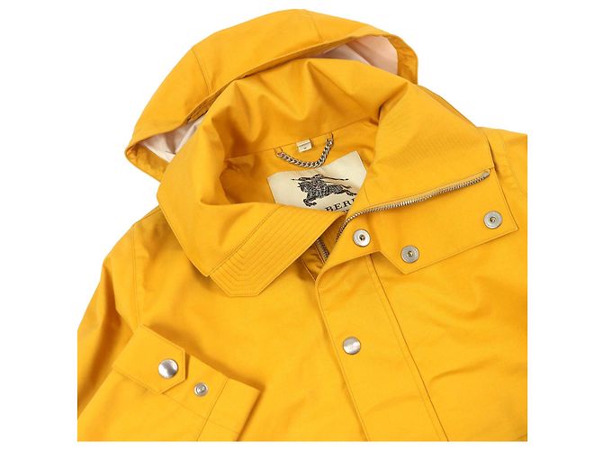 Parka de montaña con capucha de algodón y lana Burberry London Amarillo - vista 2