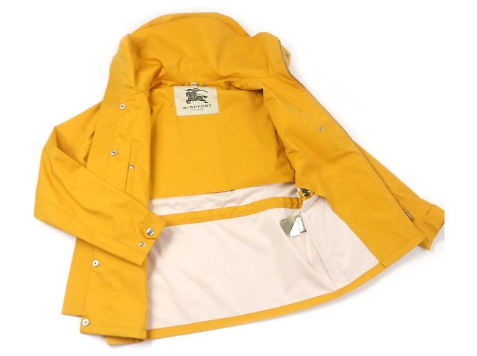 Parka de montaña con capucha de algodón y lana Burberry London Amarillo - vista 3