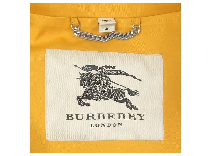 Parka de montaña con capucha de algodón y lana Burberry London Amarillo - vista 6