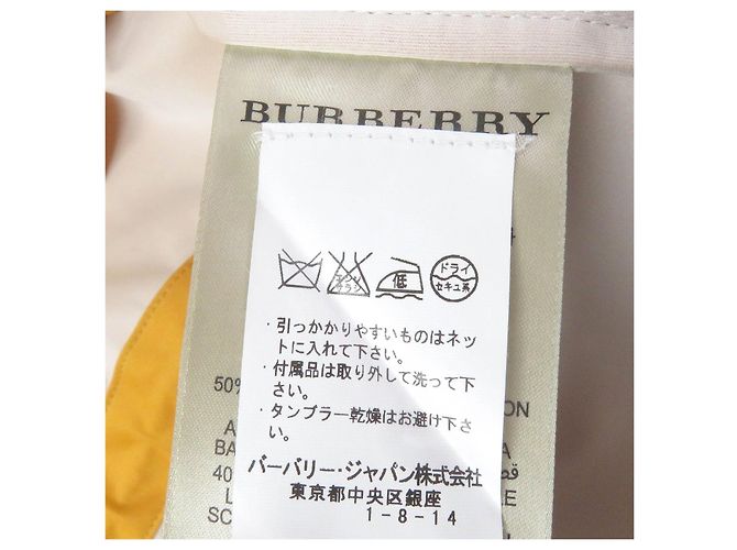Parka de montaña con capucha de algodón y lana Burberry London Amarillo - vista 7
