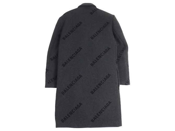 Everyday Balenciaga SHIFTED Mantel aus Kaschmir Grau - Ansicht 2