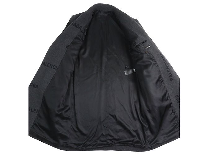 Everyday Balenciaga SHIFTED Mantel aus Kaschmir Grau - Ansicht 3