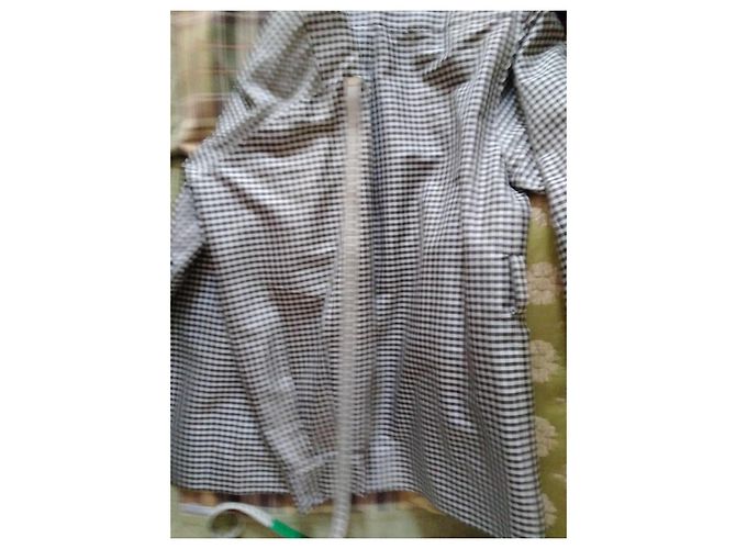 Christian Dior Giacca in cotone a quadri bianco e nero - vista 12