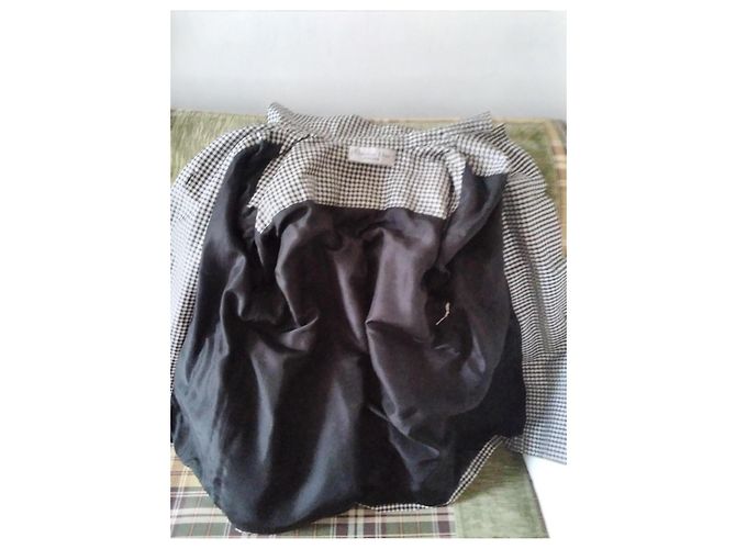 Christian Dior Giacca in cotone a quadri bianco e nero - vista 19
