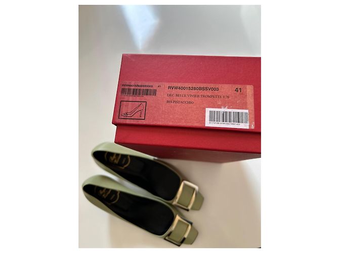 Roger Vivier Belle Vivier tromba 7 Verde chiaro - vista 10