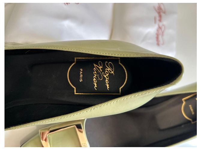 Roger Vivier Belle Vivier tromba 7 Verde chiaro - vista 12