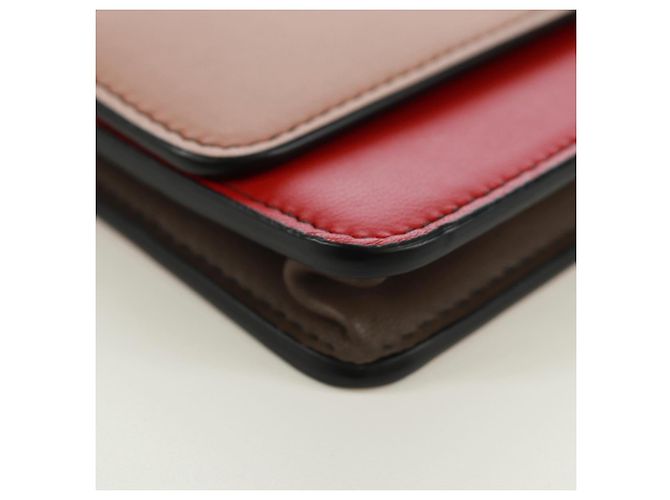 BOTTEGA VENETA Borsa a Spalla con Catena Pelle Rossa Oro Auth 158578SAV Rosso D'oro - vista 15