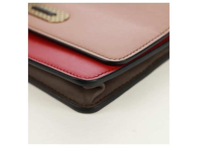 BOTTEGA VENETA Borsa a Spalla con Catena Pelle Rossa Oro Auth 158578SAV Rosso D'oro - vista 16