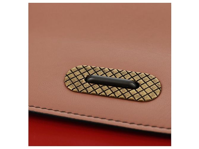 BOTTEGA VENETA Borsa a Spalla con Catena Pelle Rossa Oro Auth 158578SAV Rosso D'oro - vista 19