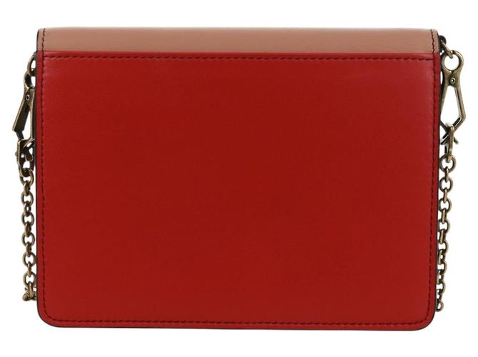 BOTTEGA VENETA Borsa a Spalla con Catena Pelle Rossa Oro Auth 158578SAV Rosso D'oro - vista 2