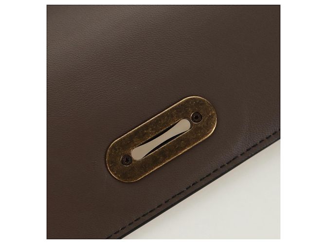 BOTTEGA VENETA Borsa a Spalla con Catena Pelle Rossa Oro Auth 158578SAV Rosso D'oro - vista 9