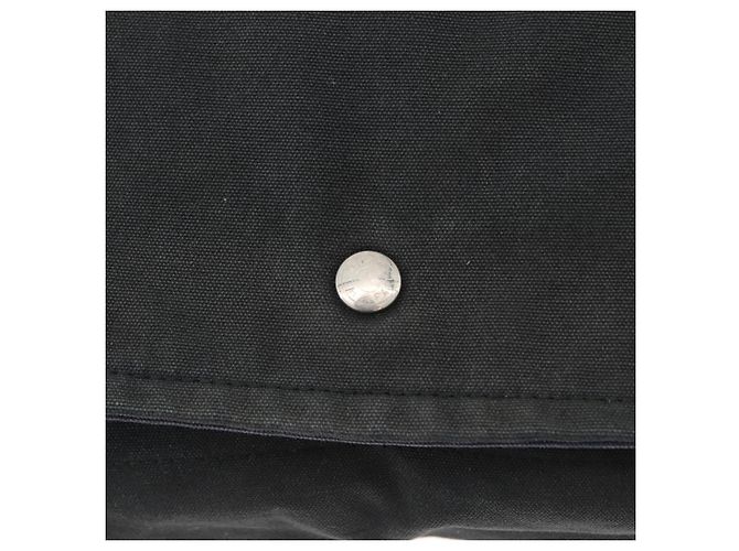 Hermès HERMES Fourre Tout Bassas MM Schultertasche Canvas Marine Silber Auth ti3713 Marineblau - Ansicht 17