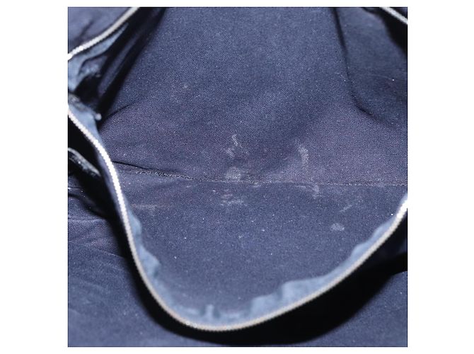 Hermès HERMES Fourre Tout Bassas MM Schultertasche Canvas Marine Silber Auth ti3713 Marineblau - Ansicht 22