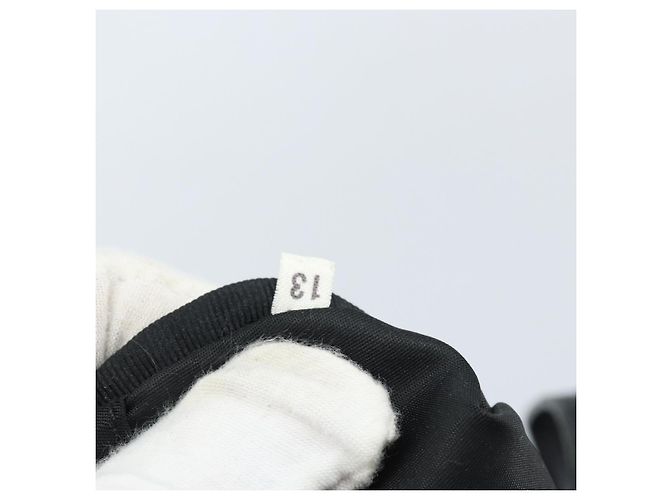 PRADA Borsa a mano in nylon nero argento Auth bs33442 - vista 12