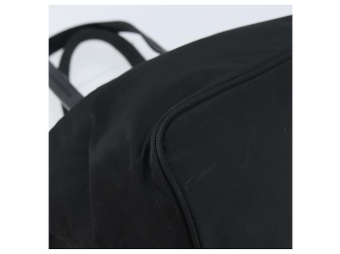 PRADA Borsa a mano in nylon nero argento Auth bs33442 - vista 14